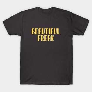 Beautiful Freak, burgundy T-Shirt